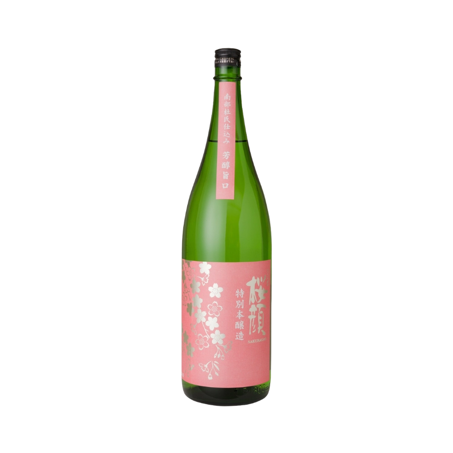 Rượu Sake Nhật Bản Sakuragao Shuzo Tokubetsu Honjozo Magnum 1.8L