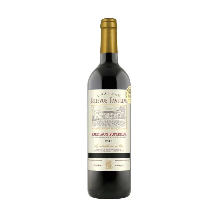 Rượu Vang Đỏ Pháp Chateau Bellevue Favereau Bordeaux Superieur