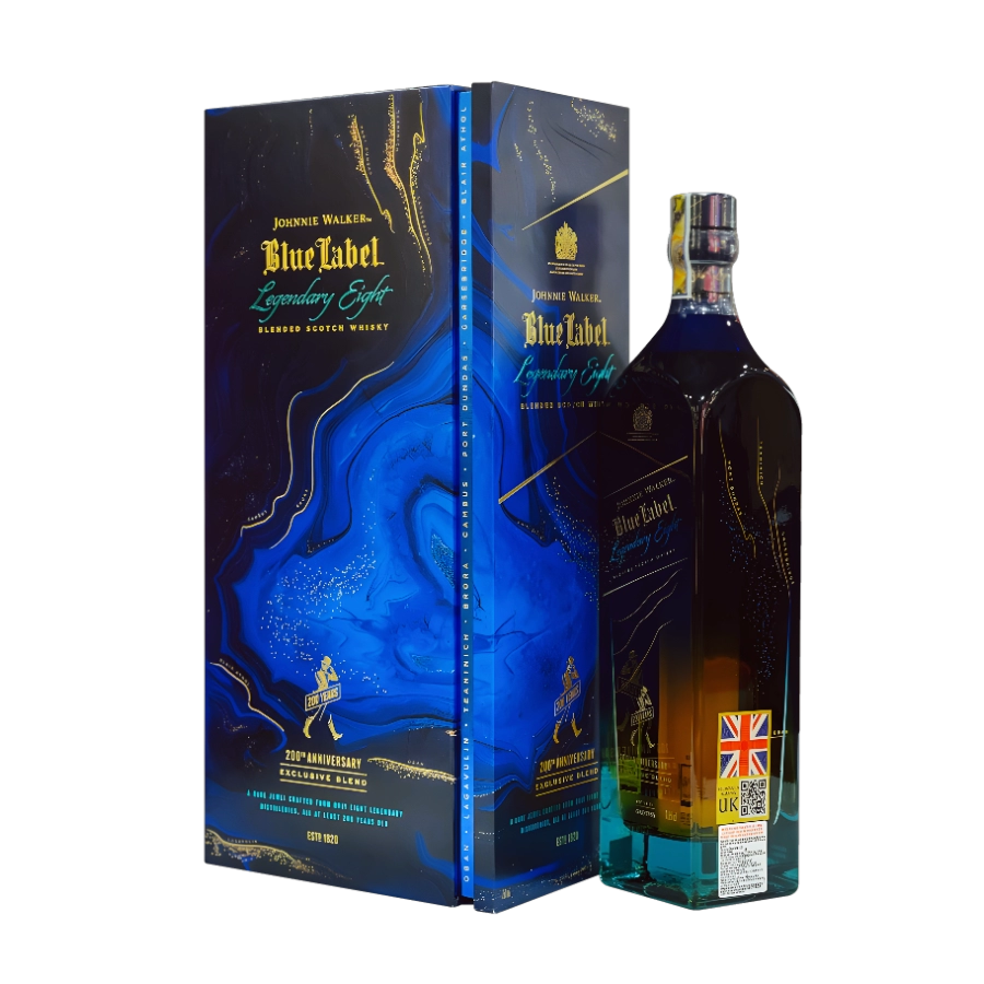 Rượu Whisky Johnnie Walker Blue Label Ghost And Rare Legendary Eight 200th