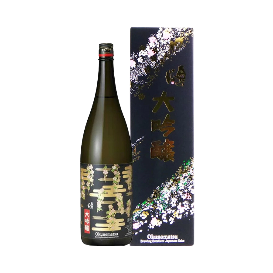 Rượu Sake Nhật Bản Okunomatsu Daiginjo Magnum 1.8L (Sakura)