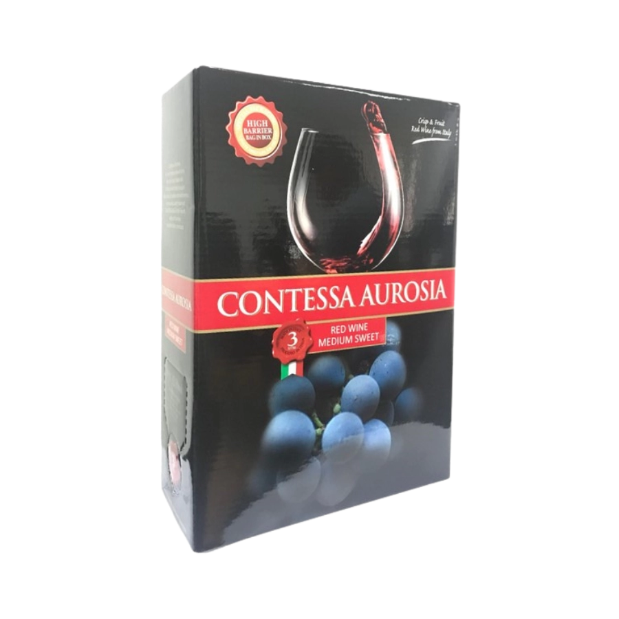 Rượu Vang Bịch Ý Contessa Aurosia 3L
