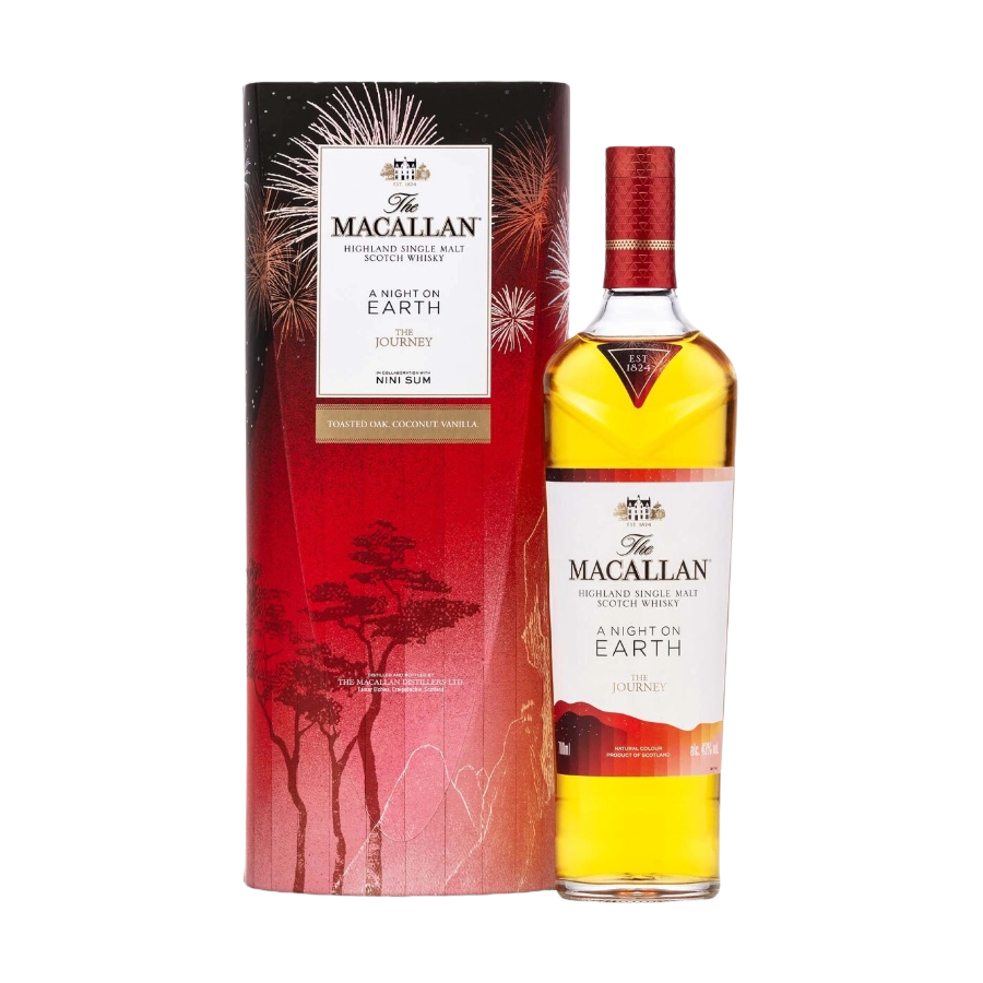 Rượu Whisky Macallan A Night On Earth in Scotland Phiên Bản Hộp Quà Tết Giáp Thìn 2024