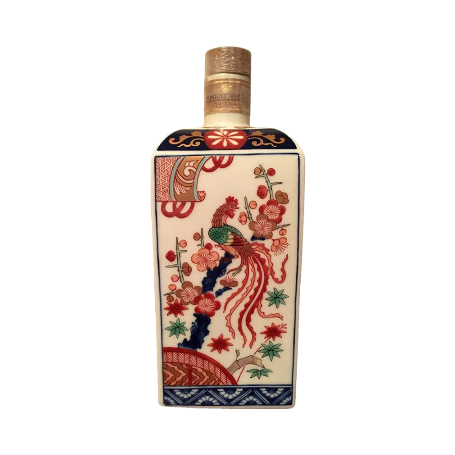 Rượu Whisky Nhật Suntory 22 Year Old Peony Phoenix Arita Ceramic Decanter 1992