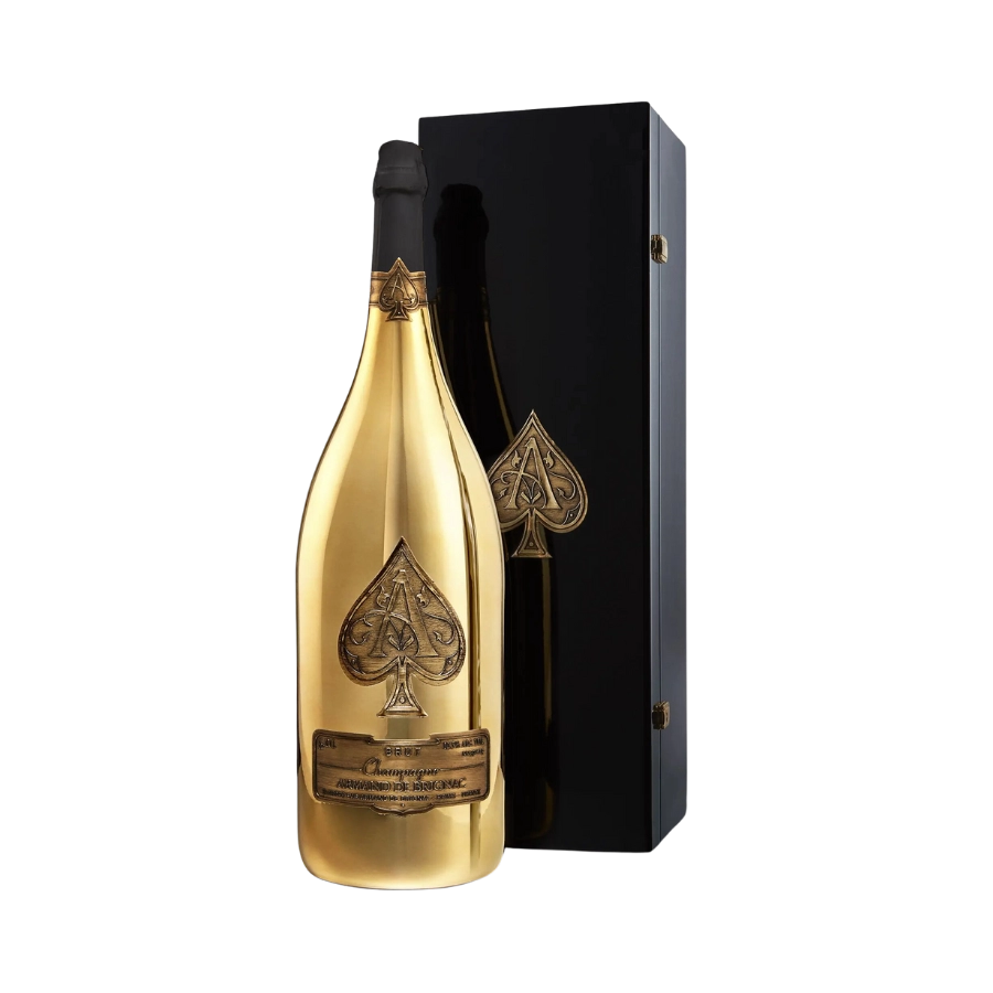 Rượu Champagne Pháp Armand De Brignac Methuselah Ace Of Spades Brut Gold Magnum 6L