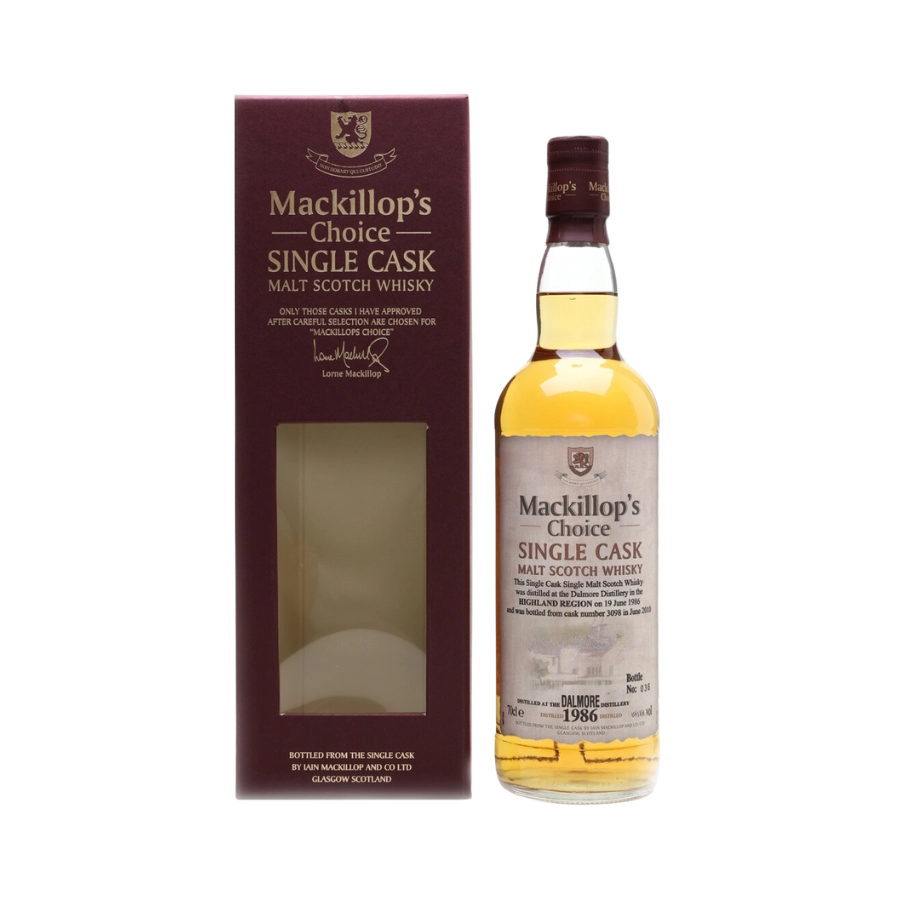 Rượu Whisky Dalmore 27 Year Old Cask Strength Mackillop's Choice 1986