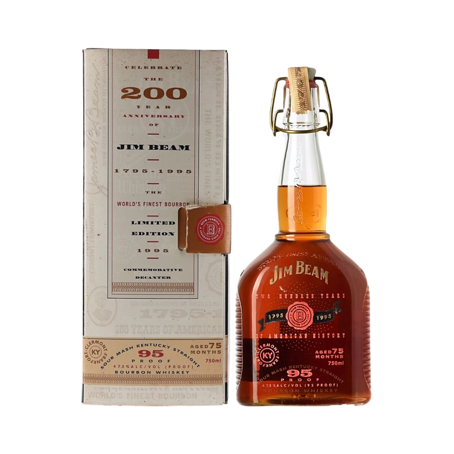 Rượu Whisky Jim Beam 75 Month Old 200th Anniversary 1795-1995