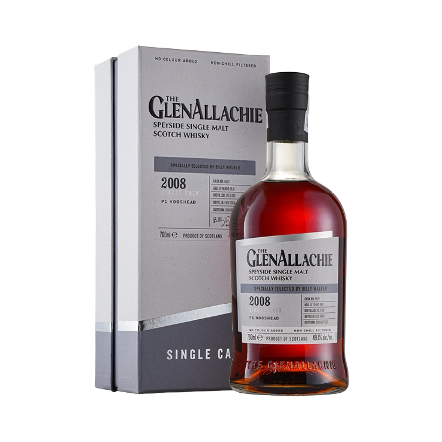 Rượu Whisky Glenallachie Single Cask 2008 PX Hogshead Cask no. 6521