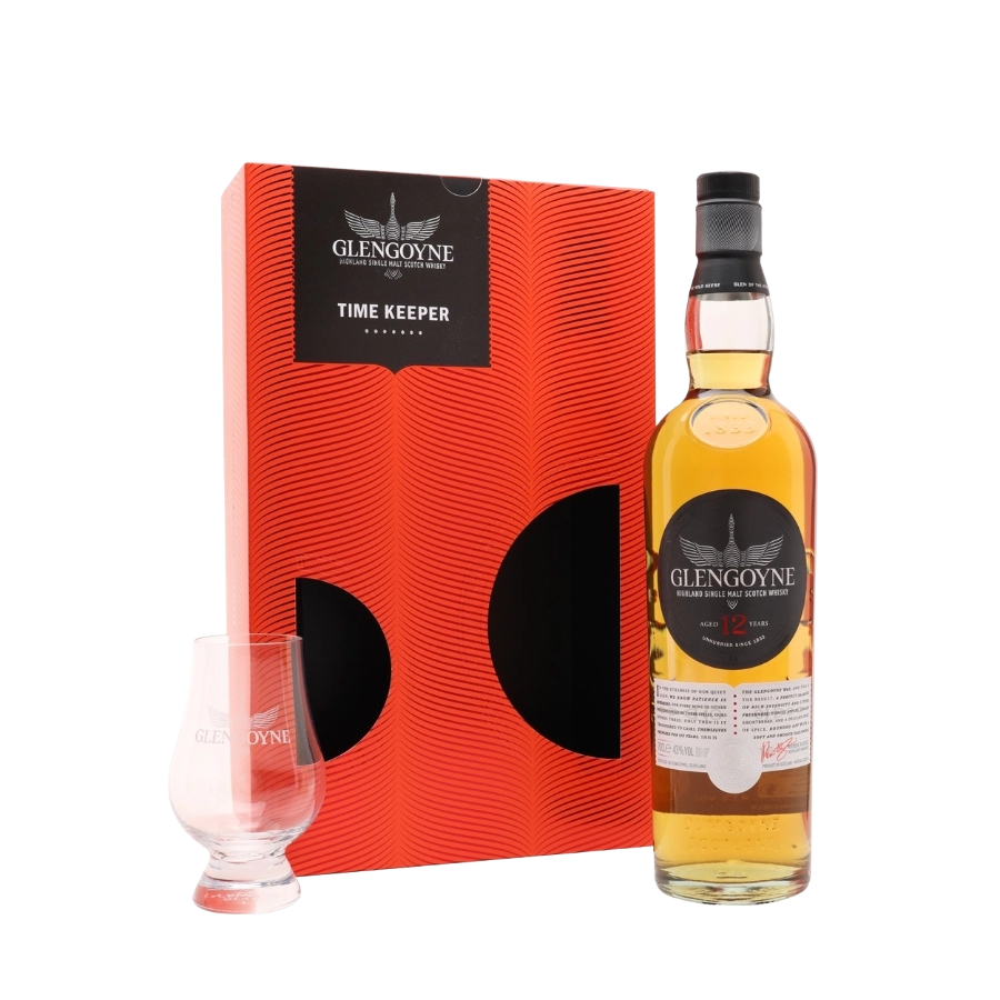 Rượu Whisky Glengoyne 12 Year Old Time Keeper Gift Set