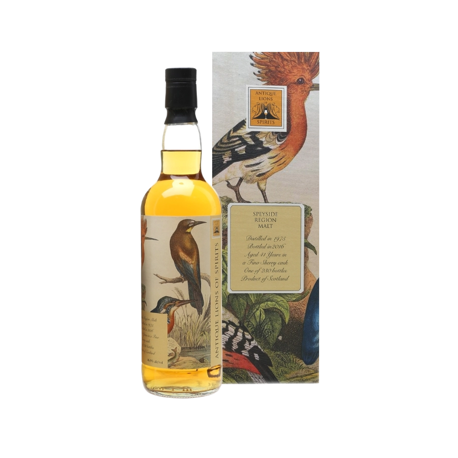 Rượu Whisky Speyside Region Malt 41 Year Old Antique Lions Of Spirits 1975