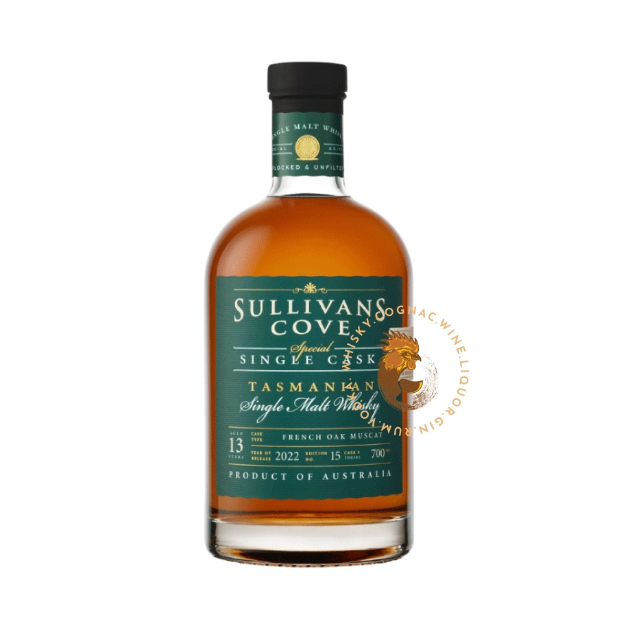 Rượu Whisky Úc Sullivans Cove 13 Year Old Special Cask No. 15 French Oak Ex-Muscat