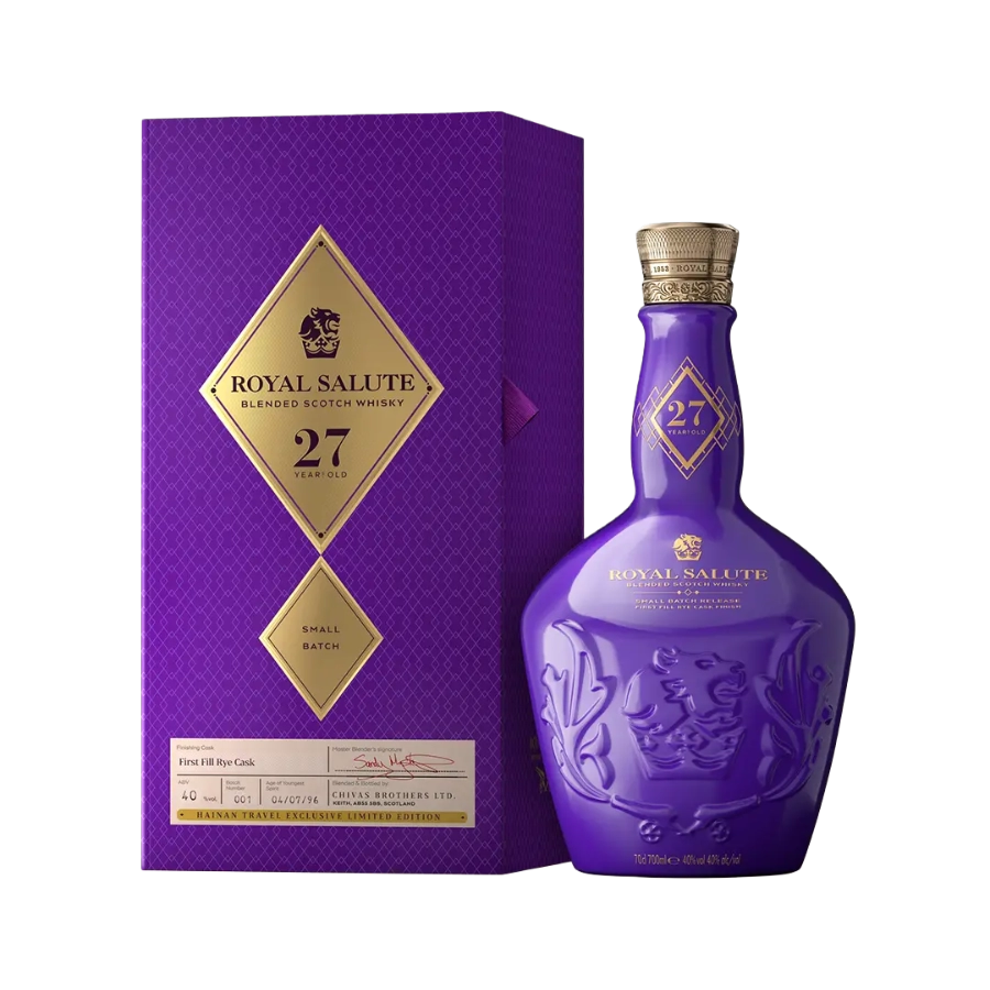 Rượu Whisky Royal Salute 27 Year Old Blended Scotch Small Batch 1 Hainan Travel Exclusive Limited Edition