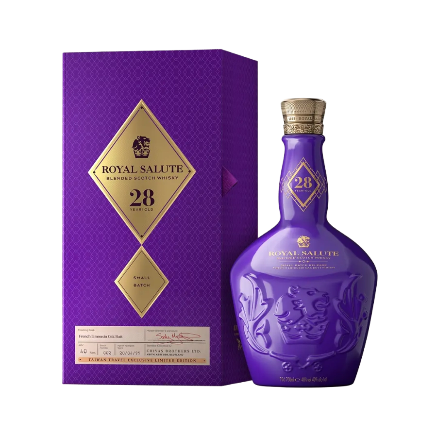 Rượu Whisky Royal Salute 28 Year Old Blended Scotch Small Batch 2 Taiwan Travel Exclusive Limited Edition