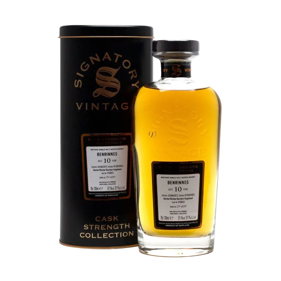 Rượu Whisky Benrinnes 10 Year Old Cask Strength Collection Signatory Vintage 2012