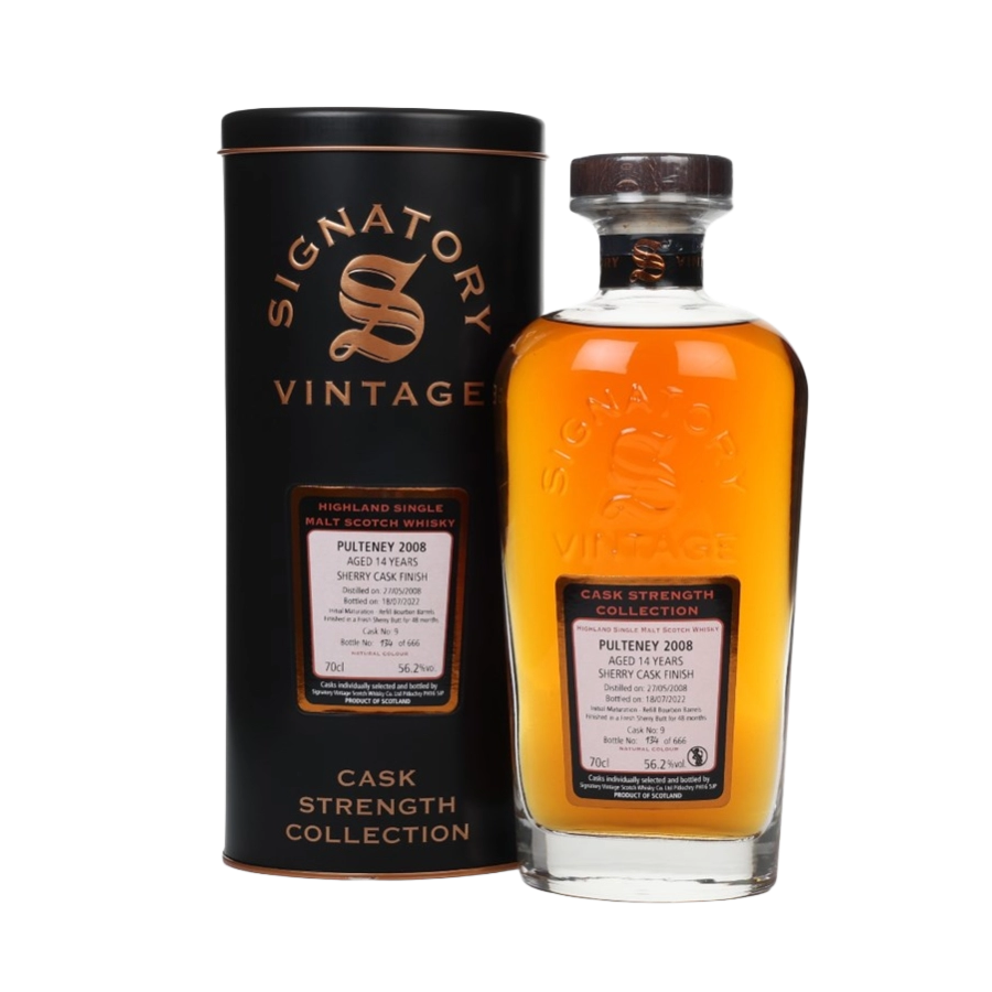 Rượu Whisky Pulteney 14 Year Old Cask Strength Collection Signatory Vintage 2008