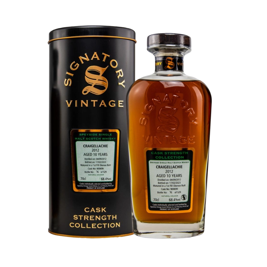 Rượu Whisky Craigellachie 10 Year Old Cask Strength Collection Signatory Vintage 2012