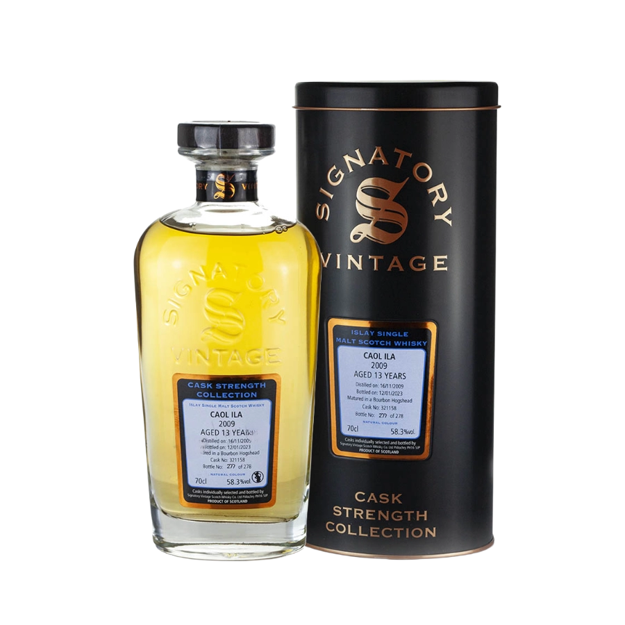 Rượu Whisky Caol Ila 13 Year Old Cask Strength Collection Signatory Vintage 2009