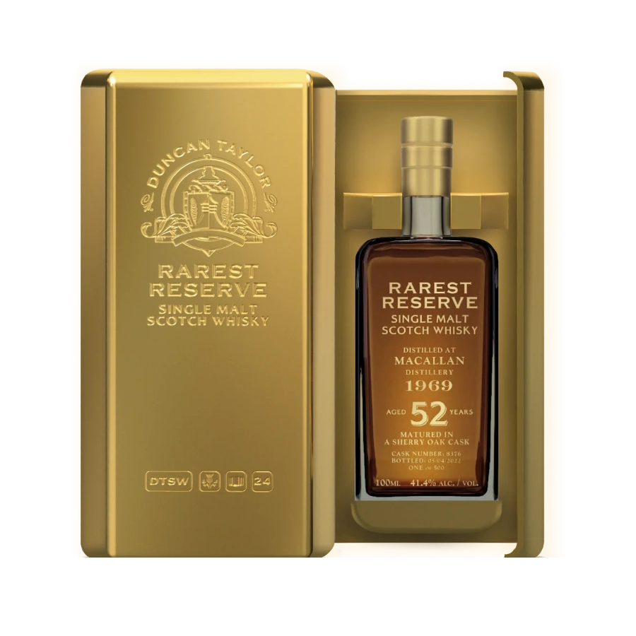 Rượu Whisky Macallan 52 Year Old Rarest Reserve Duncan Taylor 1969