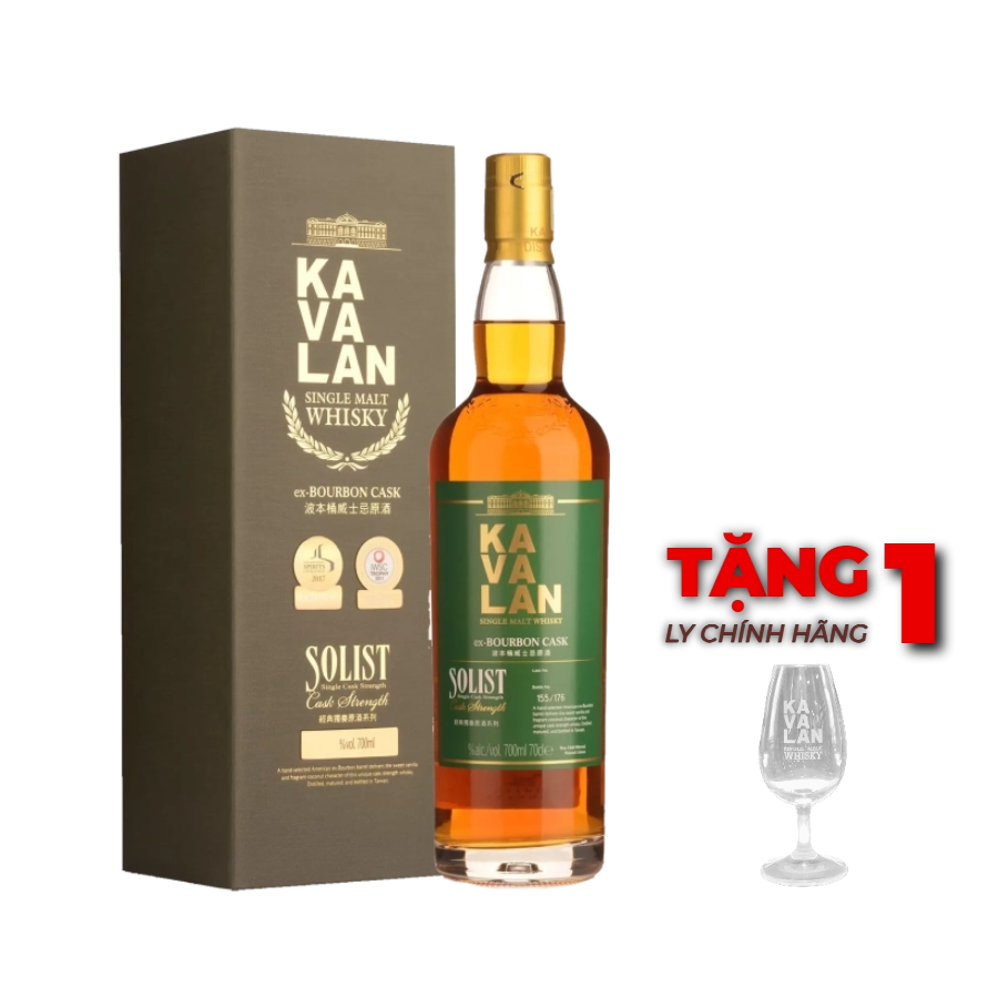 Rượu Whisky Kavalan Solist Ex-Bourbon Single Cask Strength