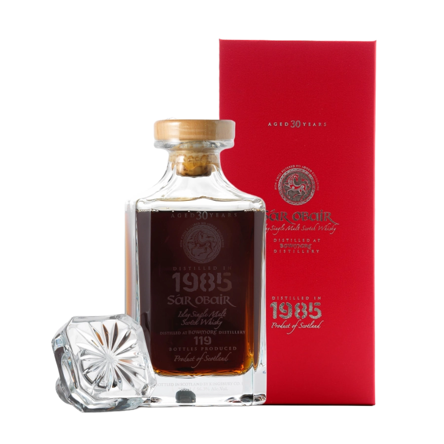 Rượu Whisky Bowmore 30 Year Old Kingsbury 1985 Vintage Decanter