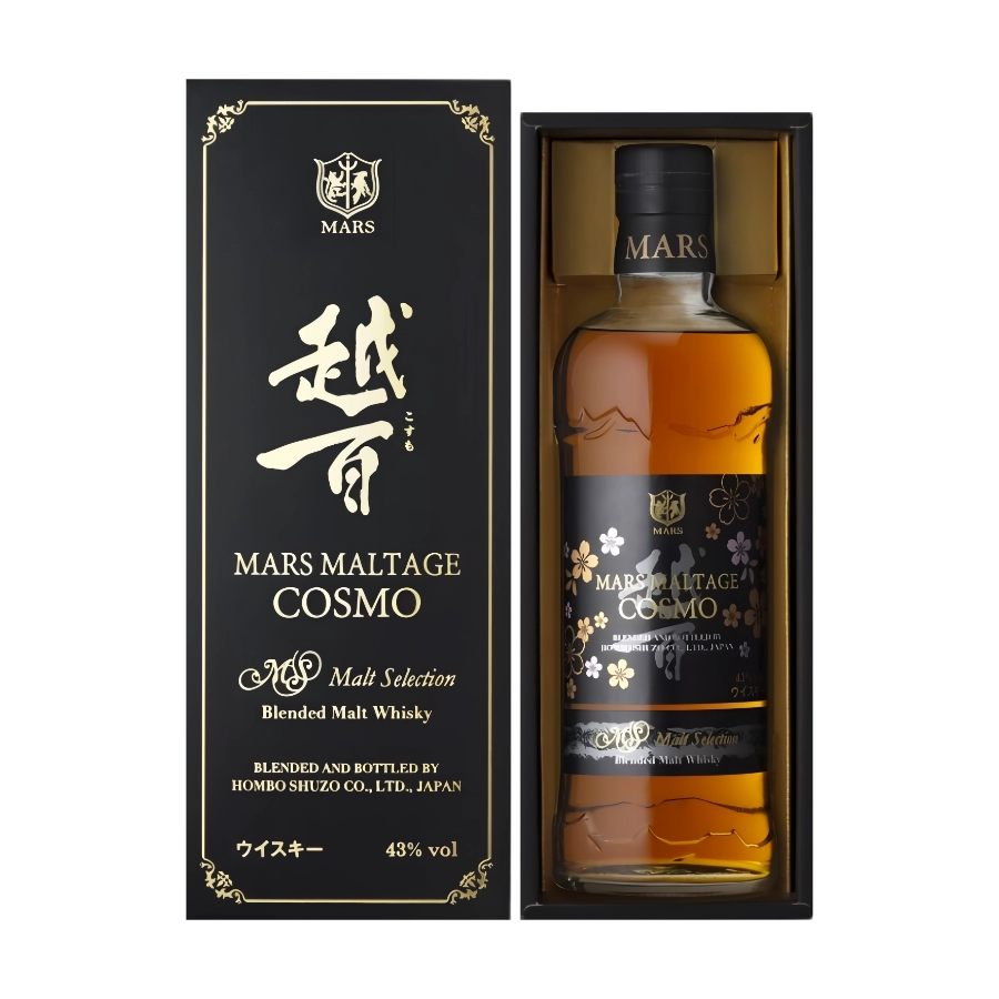 Rượu Whisky Nhật Bản Mars Maltage 'COSMO' Blended Malt Whisky Gift Box