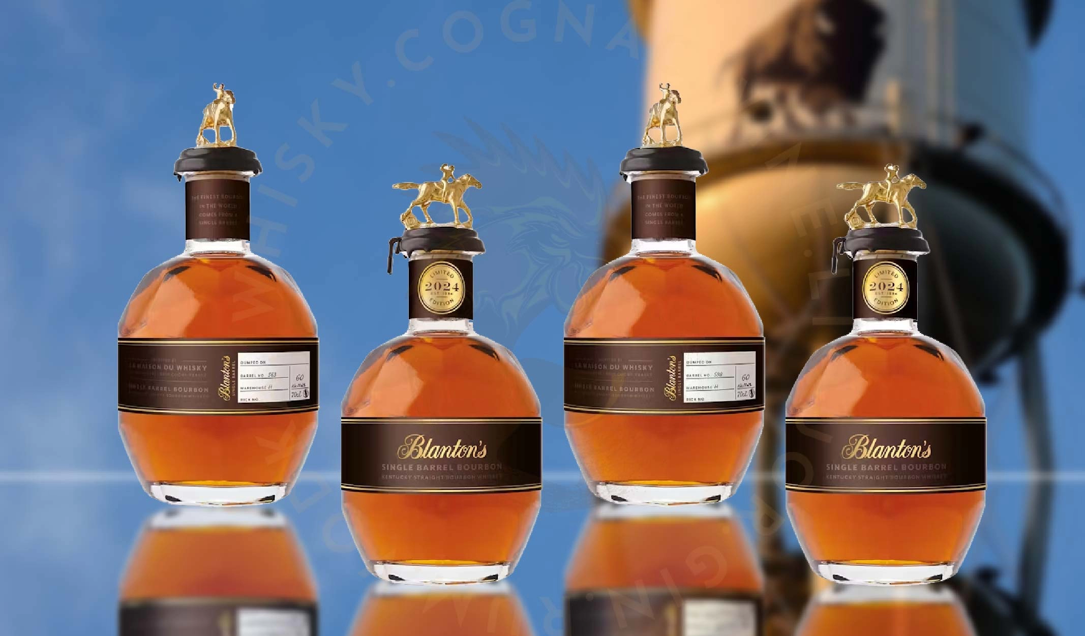 Bộ Tứ Blanton\'s Single Barrels Mới Ra Từ Kho H: #562, #563, #597 & #598