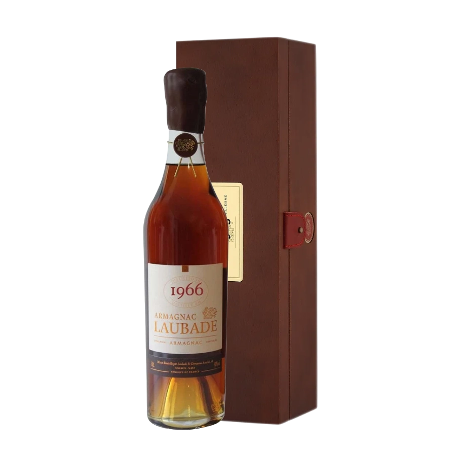 Rượu Brandy Pháp Chateau Laubade Bas Armagnac 1966