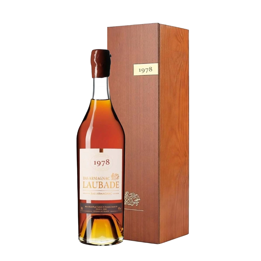 Rượu Brandy Pháp Chateau Laubade Bas Armagnac 1978