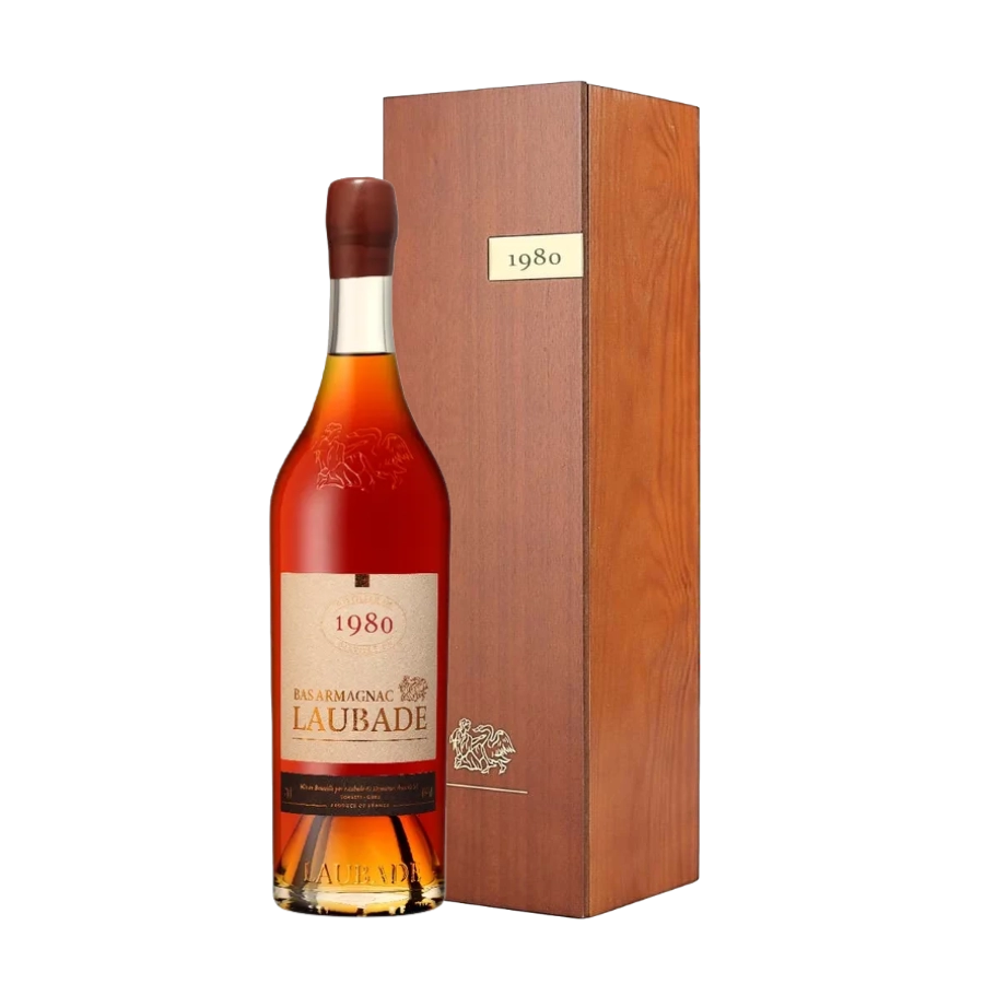 Rượu Brandy Pháp Chateau Laubade Bas Armagnac 1980