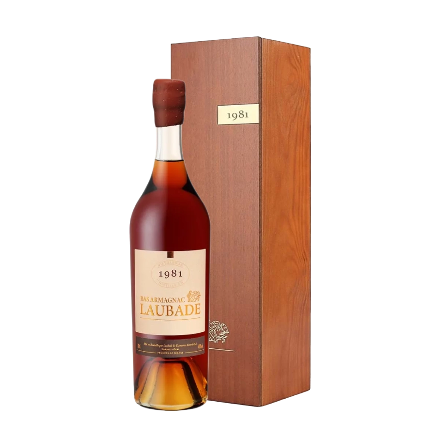 Rượu Brandy Pháp Chateau Laubade Bas Armagnac 1981