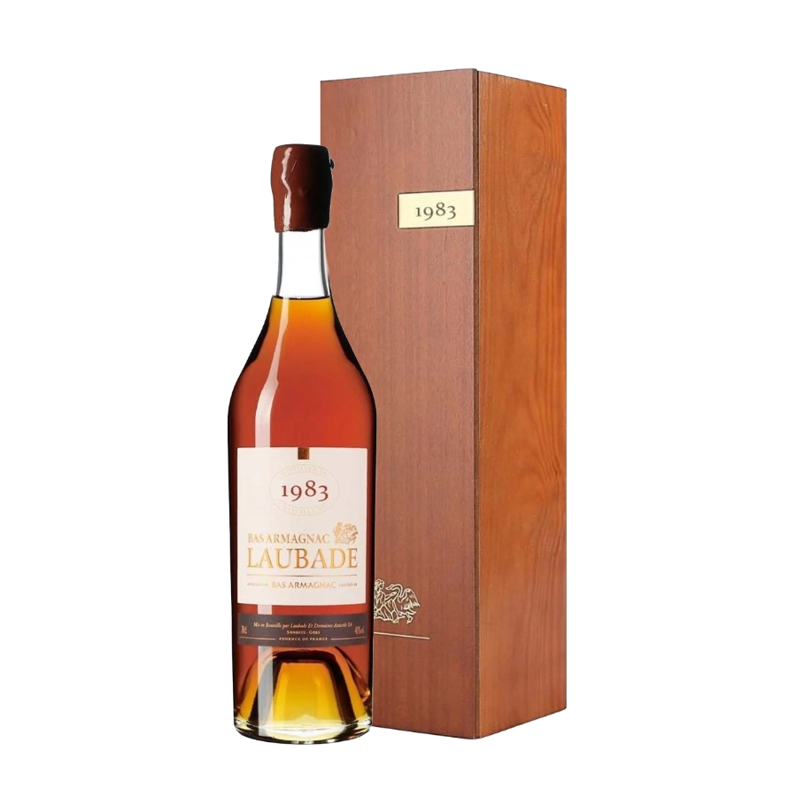 Rượu Brandy Pháp Chateau Laubade Bas Armagnac 1983