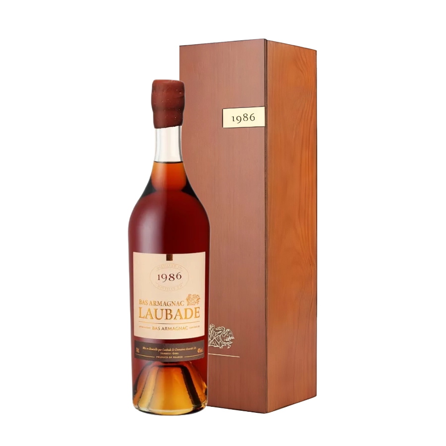 Rượu Brandy Pháp Chateau Laubade Bas Armagnac 1986