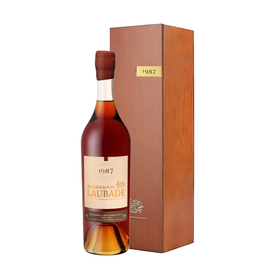 Rượu Brandy Pháp Chateau Laubade Bas Armagnac 1987