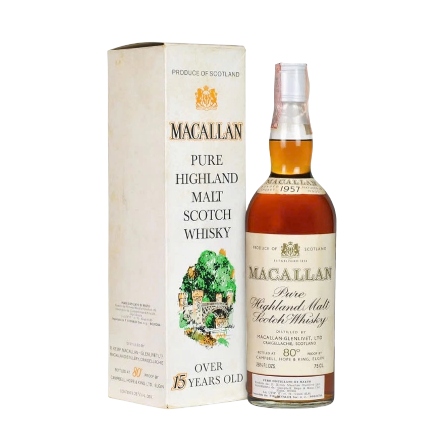 Rượu Whisky Macallan 15 Year Old Pure Highland Malt Scotch 1957