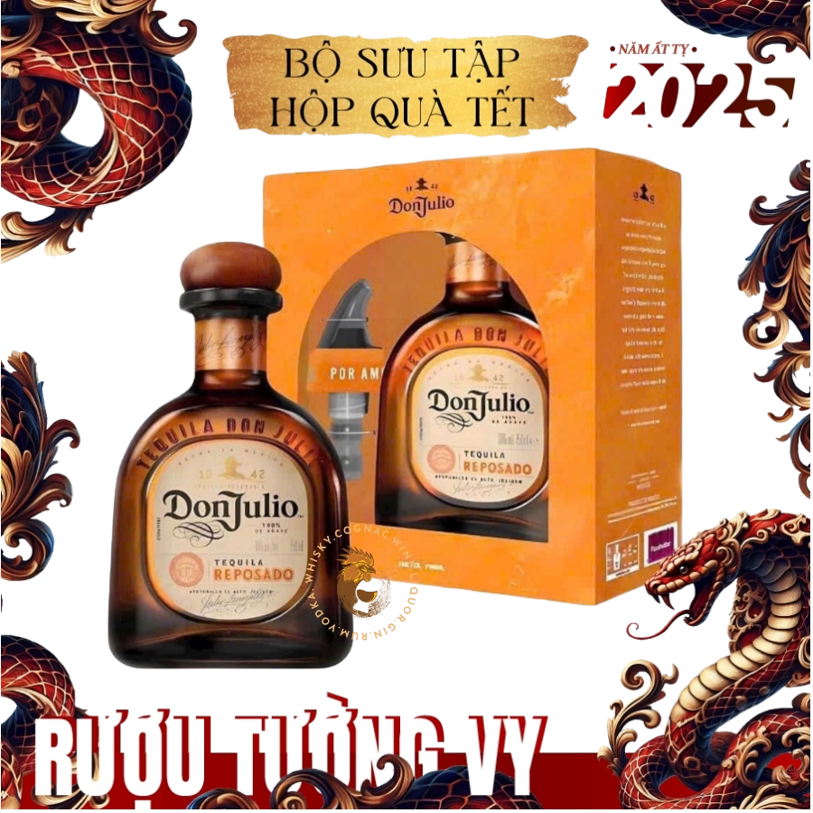 Rượu Tequila Don Julio Resposado Tequila Phiên Bản Hộp Quà Tết 2025