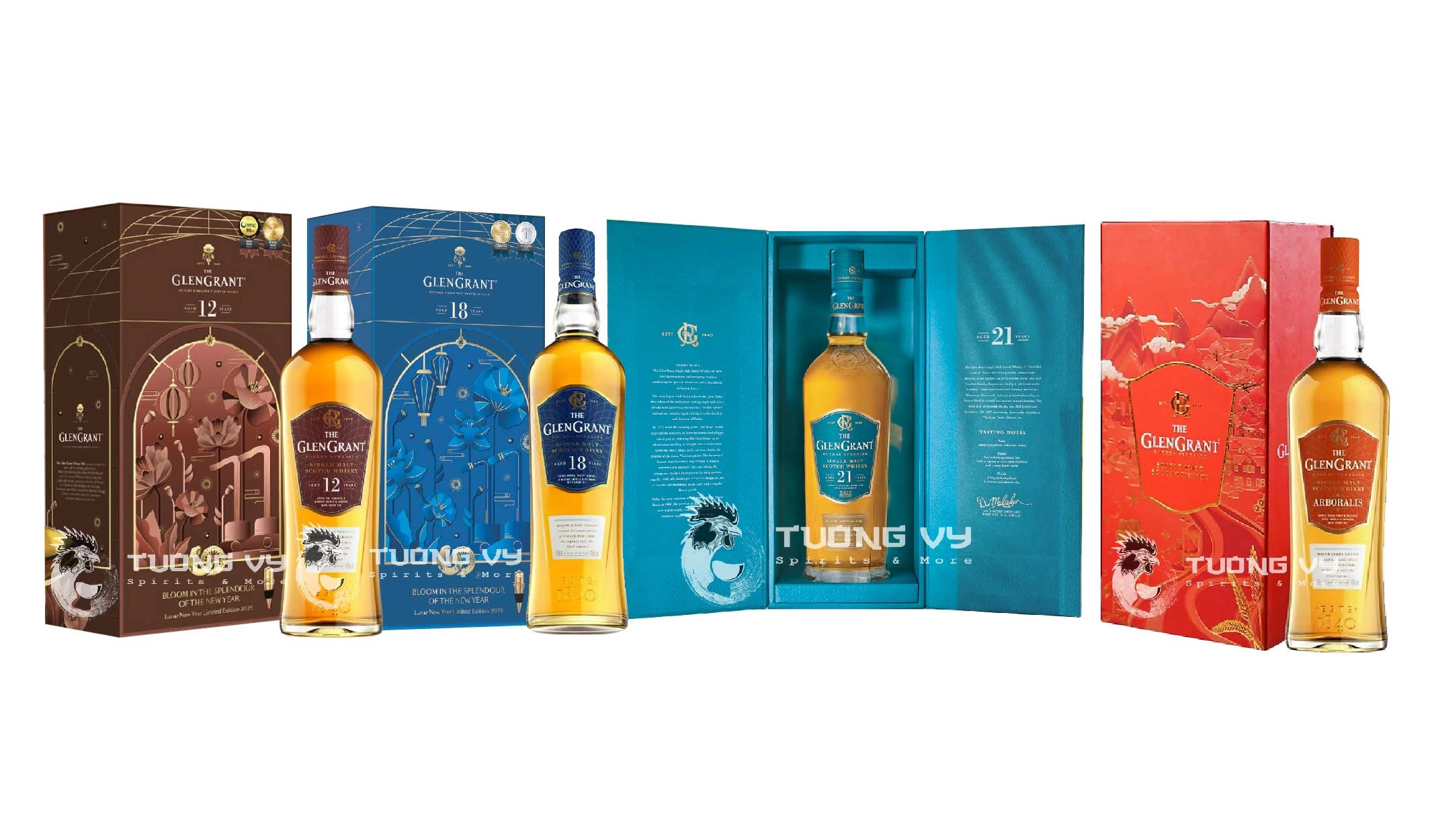 Hé Lộ Set Rượu Tết Glen Grant Cao Cấp Được Ưa Chuộng Năm 2025