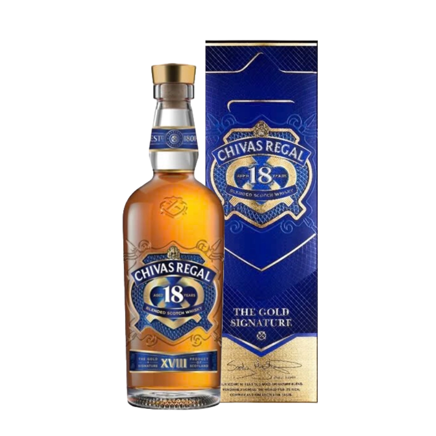 Rượu Whisky Chivas 18 Year Old 700ml Mẫu Mới 2025