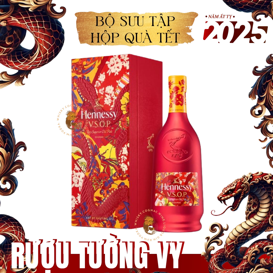 Rượu Cognac Hennessy VSOP Limited Edition Phiên Bản Hộp Quà Tết Ất Tỵ 2025