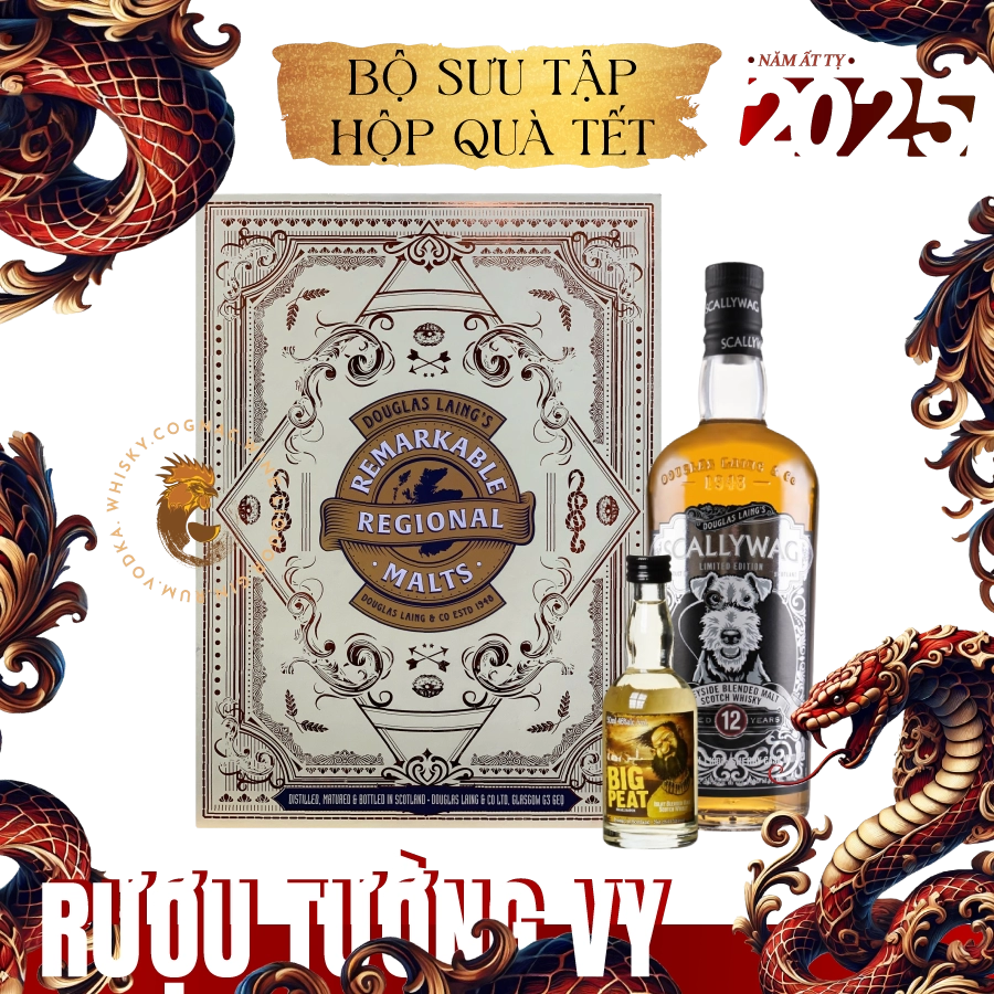 Rượu Whisky Scallywag 12 Year Old Cask Strength Limited Edition Phiên Bản Hộp Quà Tết Kèm Chai Mini Random