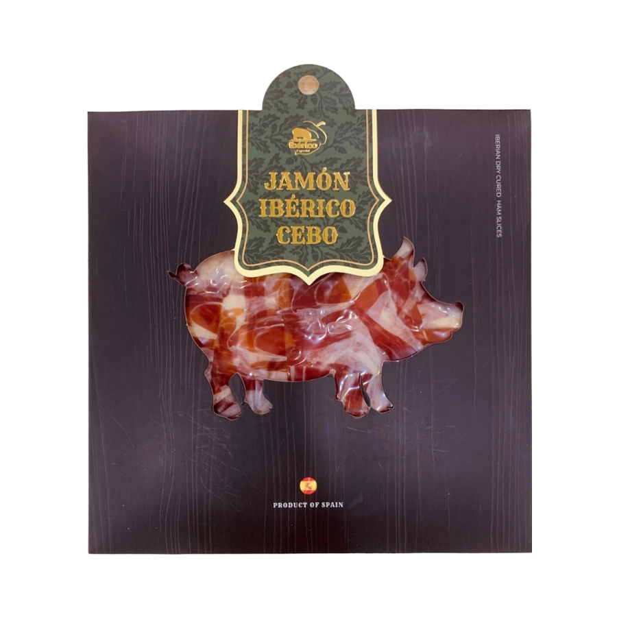 Đùi Heo Muối Deraza Iberico Cebo Đùi Sau Cắt Lát / Cebo Paleta Sliced