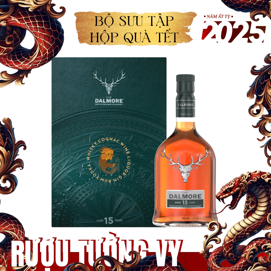 Rượu Whisky Dalmore 15 Year Old Phiên Bản Hộp Quà Tết 2025