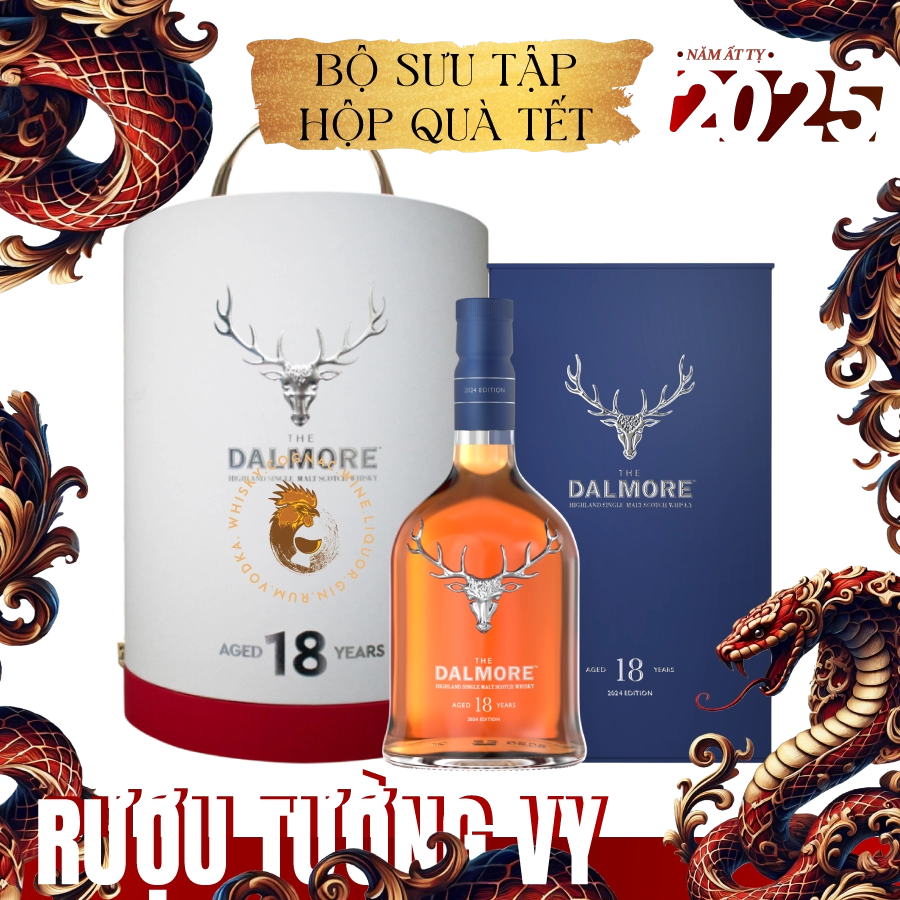 Rượu Whisky Dalmore 18 Year Old Phiên Bản Hộp Quà Tết 2025