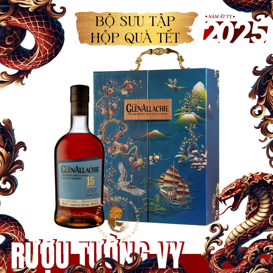 Rượu Whisky Glenallachie 15 Year Old Phiên Bản Hộp Quà Tết 2025