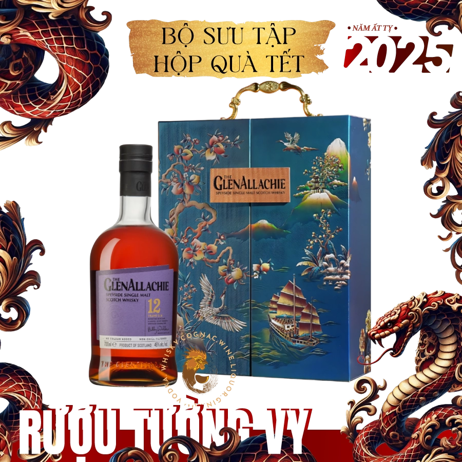 Rượu Whisky Glenallachie 12 Year Old Phiên Bản Hộp Quà Tết 2025