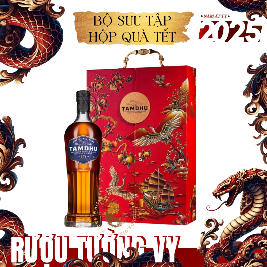 Rượu Whisky Tamdhu 15 Year Old Sherry Cask Phiên Bản Hộp Quà Tết 2025