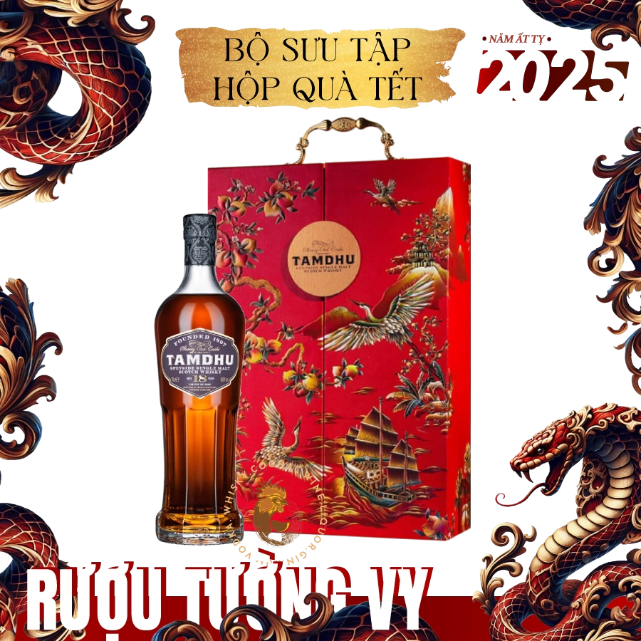 Rượu Whisky Tamdhu 18 Year Old Phiên Bản Hộp Quà Tết 2025