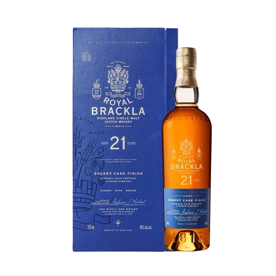 Rượu Whisky Royal Brackla 21 Year Old Sherry Cask Finish