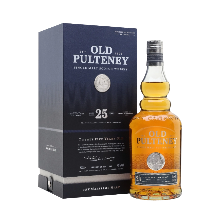 Rượu Whisky Old Pulteney 25 Year Old