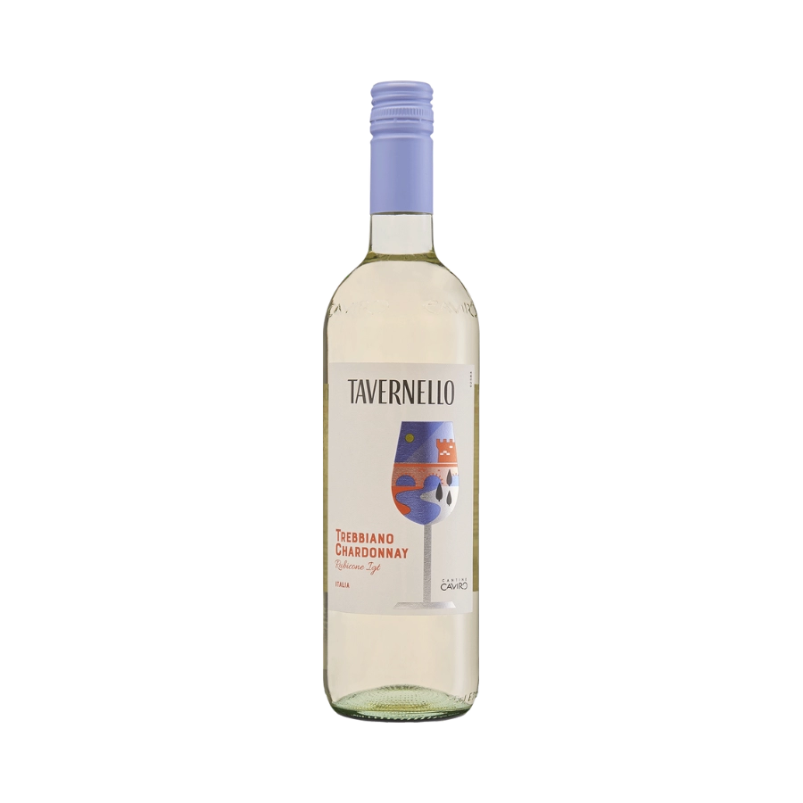 Rượu Vang Trắng Ý Tavernello Trebbiano Chardonnay Rubicone