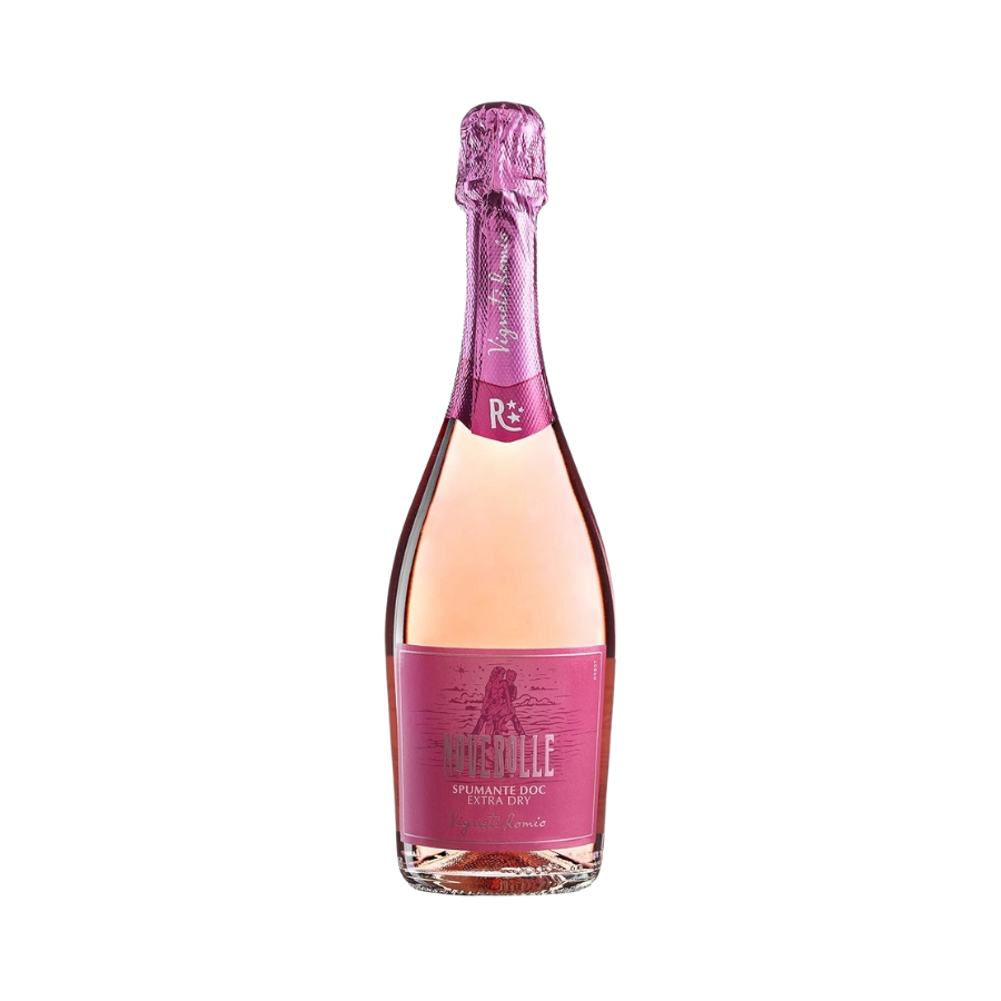 Rượu Sparkling Ý Vigneti Romio Novebolle Romagna Spumante Rosato Extra Dry