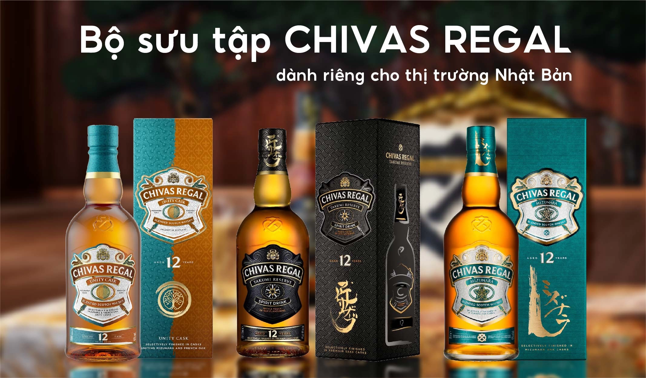 Bộ Sưu Tập Chivas Regal Nhật Bản: Tuyệt Tác Whisky Giao Thoa Văn Hóa